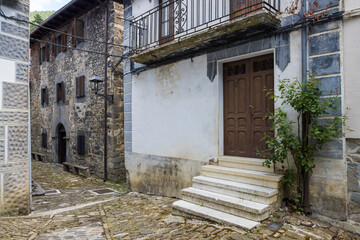 rural town of ochagavia in navarre, spain