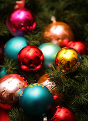 christmas ball close up