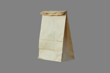 Food container takeout for delivery, for example paper bag mockup used for the background.