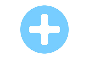 EPS 10 vector. Blue flat simple medical icon. 
