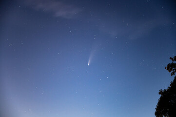 Vista del cometa Neowise desde Suiza © Marc