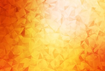 Light Red, Yellow vector shining triangular layout.