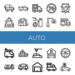 auto icon set