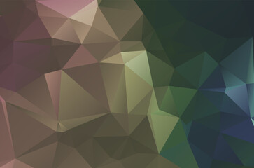 Fototapeta premium Dark Multicolor vector texture with colored Low Poly background Decorative vector
