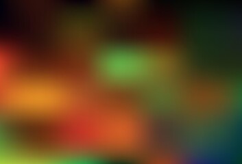 Dark Green, Yellow vector blurred bright template.