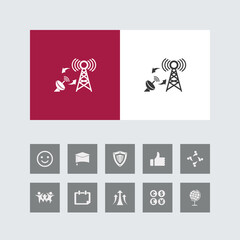 Creative Data Synchronization Icon with Bonus Icons.