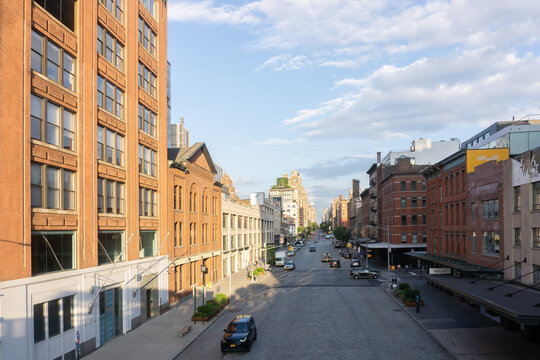 A view of Meatpacking district on the west side of Manhattan in New York City