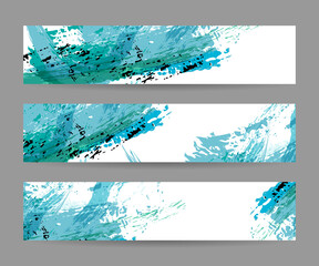 Set of banner templates