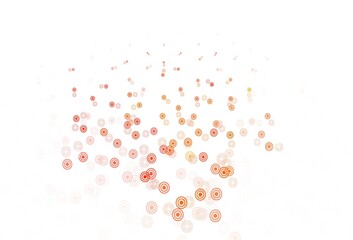 Light Red vector background with spots.