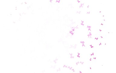 Light Purple, Pink vector natural backdrop with branches.