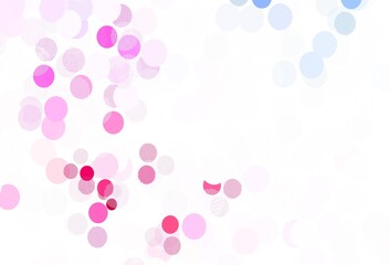 Light Blue, Red vector texture with disks.