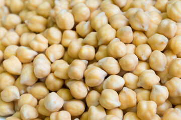 chickpeas (Cicer arietinum) closeup selective focus