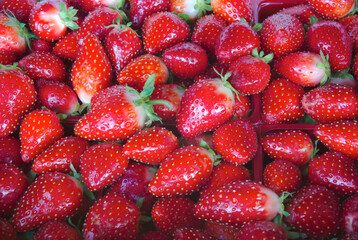 strawberries organic fruits full frame tasty berries