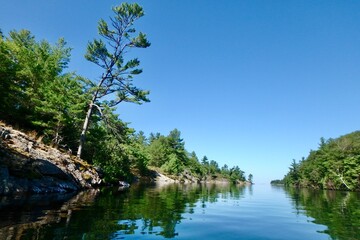 Beautiful Anchorage of Wani Bay in Georgian Bay Ontario Canada