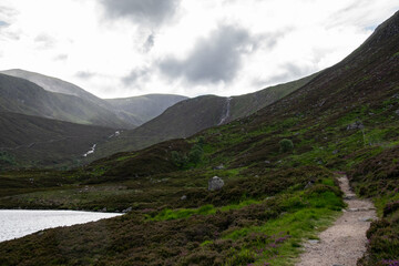 Landscapes from Loch Muick, Scotland.