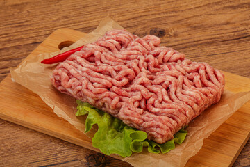 Raw Minced pork meat for cooking