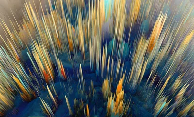 Foto op Plexiglas Digital Illustration. Color blot splash. Abstract horizontal background. © Liliia