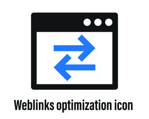 Web links optimization icon 