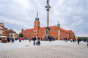 The Royal Castle on Castle square in Warsaw