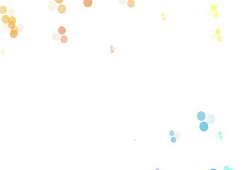 Light Multicolor vector template with circles.