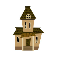 house on white background