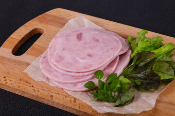 Sliced tasty Ham appetizer