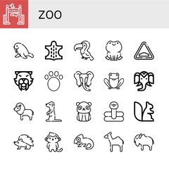 zoo icon set
