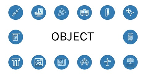 object simple icons set