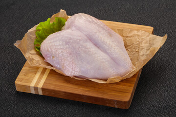 Raw chicken breast