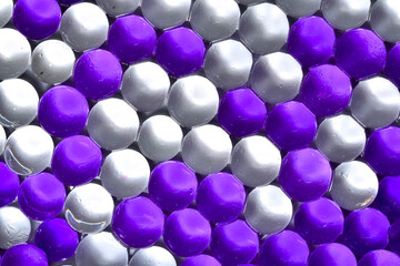 aroma balls white and purple top view
