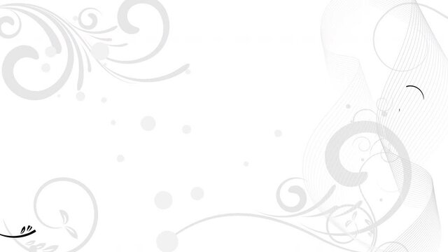 Animated floral background with space for text