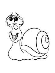 Schnecke lustig verlegen süß 