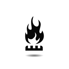 Fire Icon with shadow