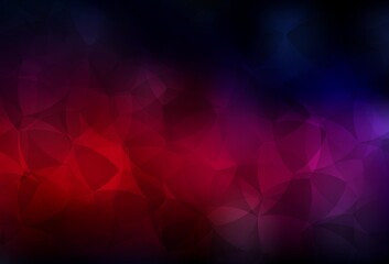 Obraz premium Dark Pink, Red vector gradient triangles template.