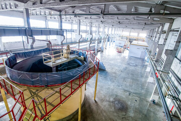 Mixer at aerated concrete blocks factory