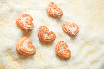 little heart biscuits, cookies for Valentine's day, Love concepts