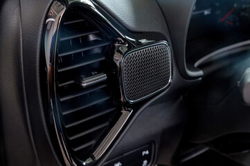 Obraz na płótnie Canvas Air conditioner in modern car close up