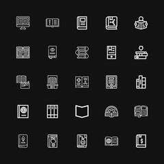 Editable 25 magazine icons for web and mobile