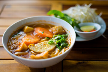 Vietnamese vegan Bun Bo Hue