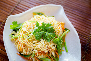 Vietnamese vegan noodle dish