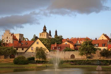 Almedalen city Park in Visby at Gotland, Sweden © ClaraNila