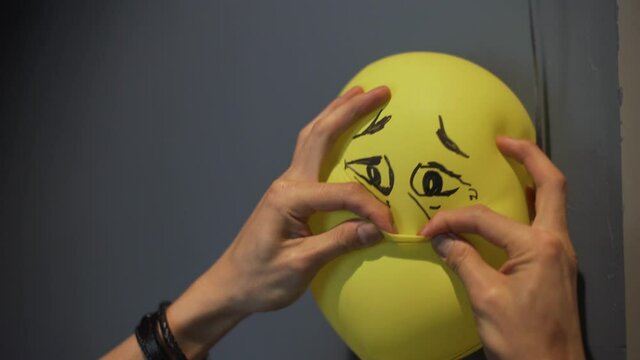 Deflated Yellow Baloon