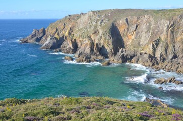 Obraz premium Pointe de Castelmeur, Cleden Cap sizun, Finistère, Bretagne, France