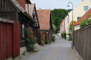 Fototapeta na wymiar Holiday in Visby at Gotland, Sweden