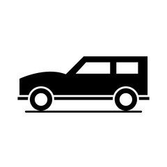 suv car model transport vehicle silhouette style icon design