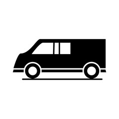 car model transport vehicle speed silhouette style icon design
