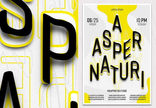 Typographic Poster Template