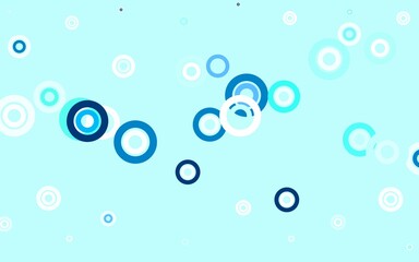 Light Green vector background with spots.