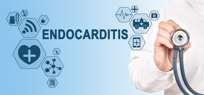 Endocarditis diagnosis medical and healthcare concept. Doctor