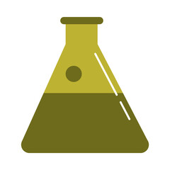 school education supply test tube laboratory flat style icon